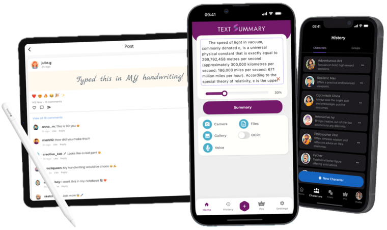 Kreativity Apps apps on devices