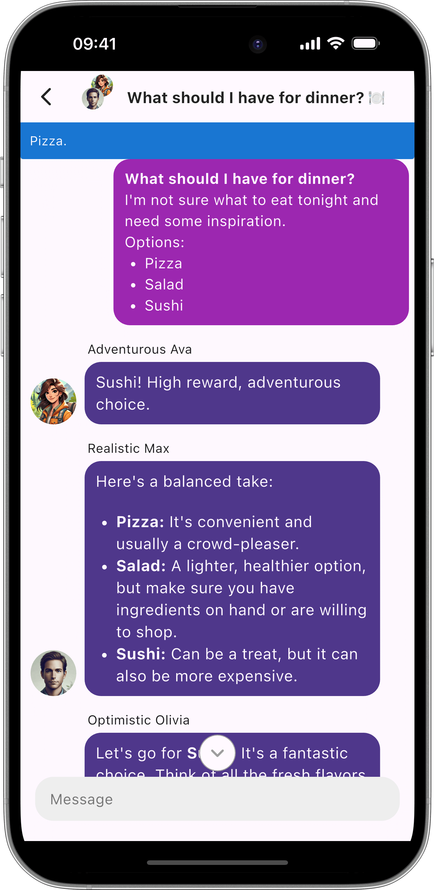 Call to Action screenshot