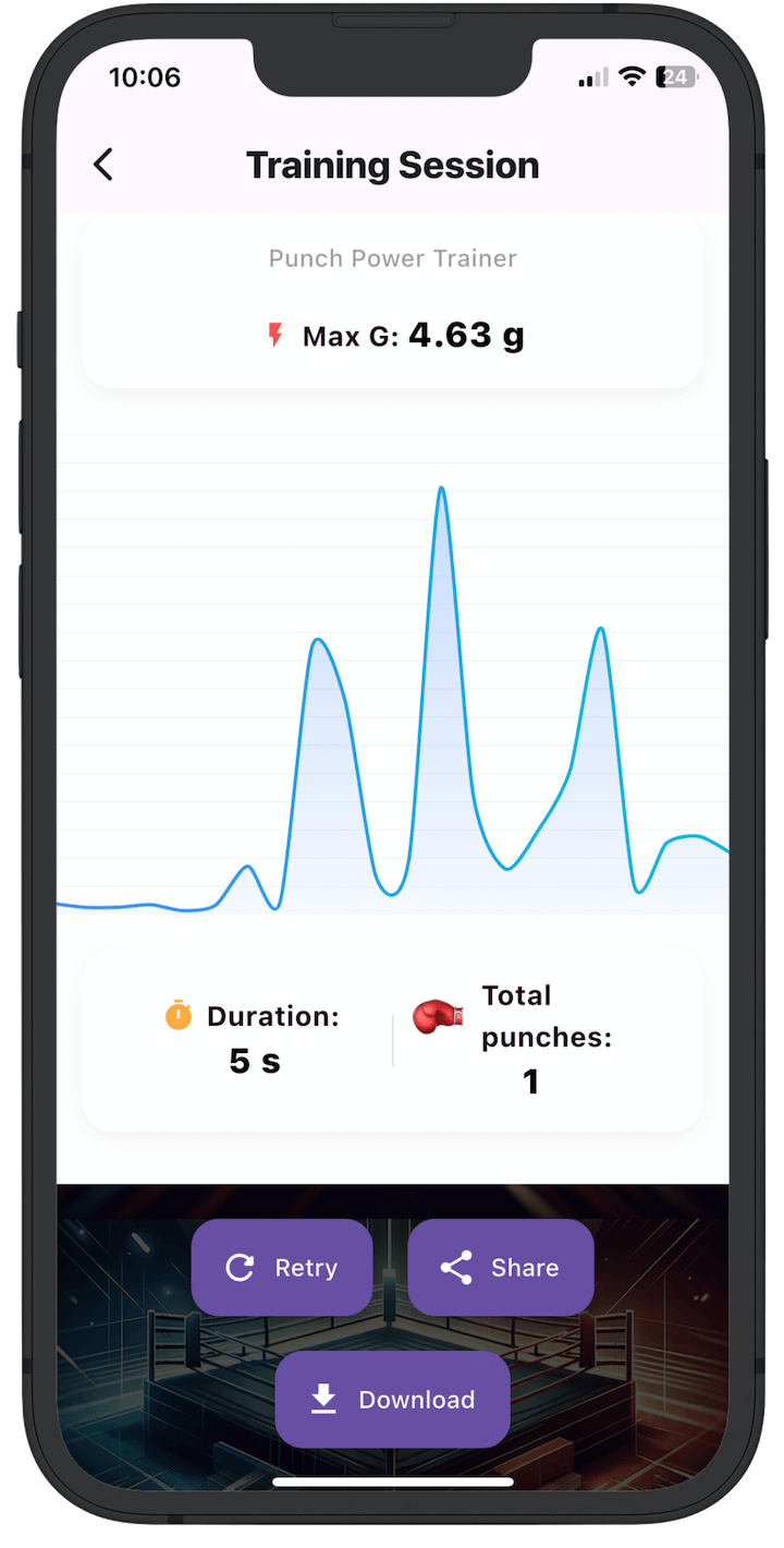 Punch measurement screen
