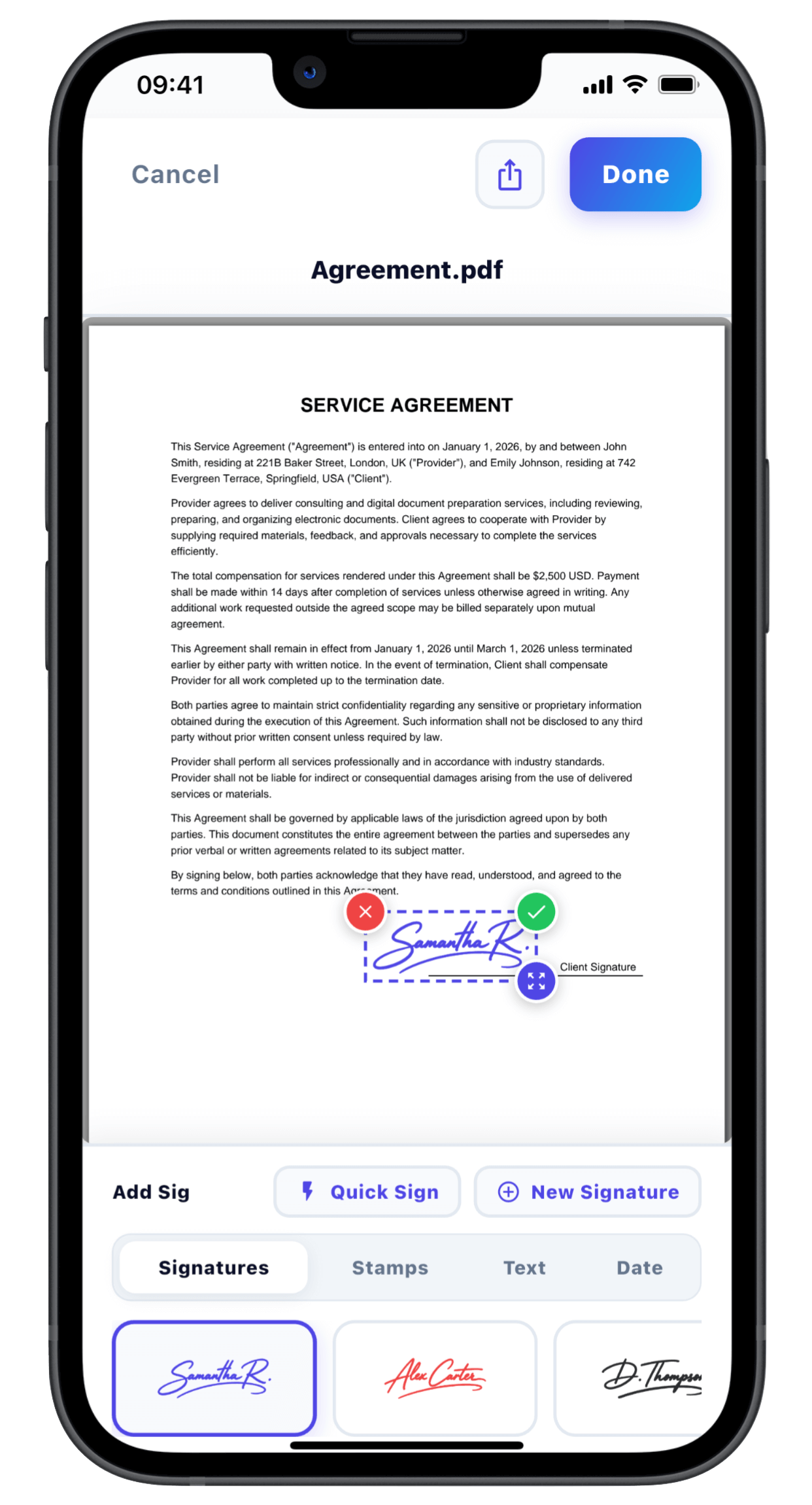 Sign PDFs and images